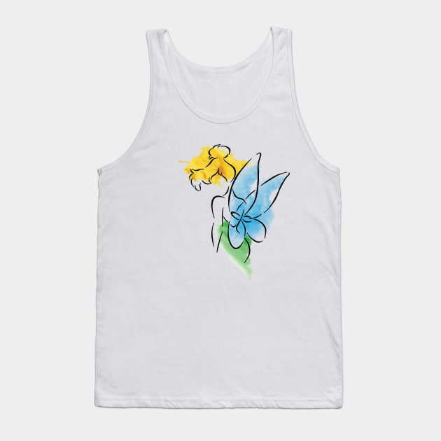 Watercolor Fairy Tank Top by kimhutton